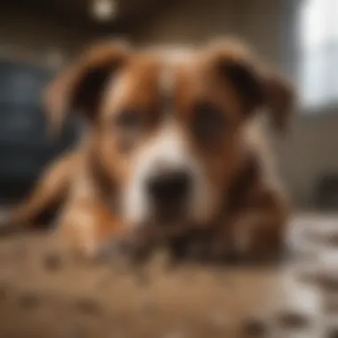 Image showing a stressed dog in a new environment