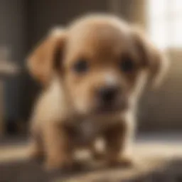 Puppy experiencing gastrointestinal discomfort