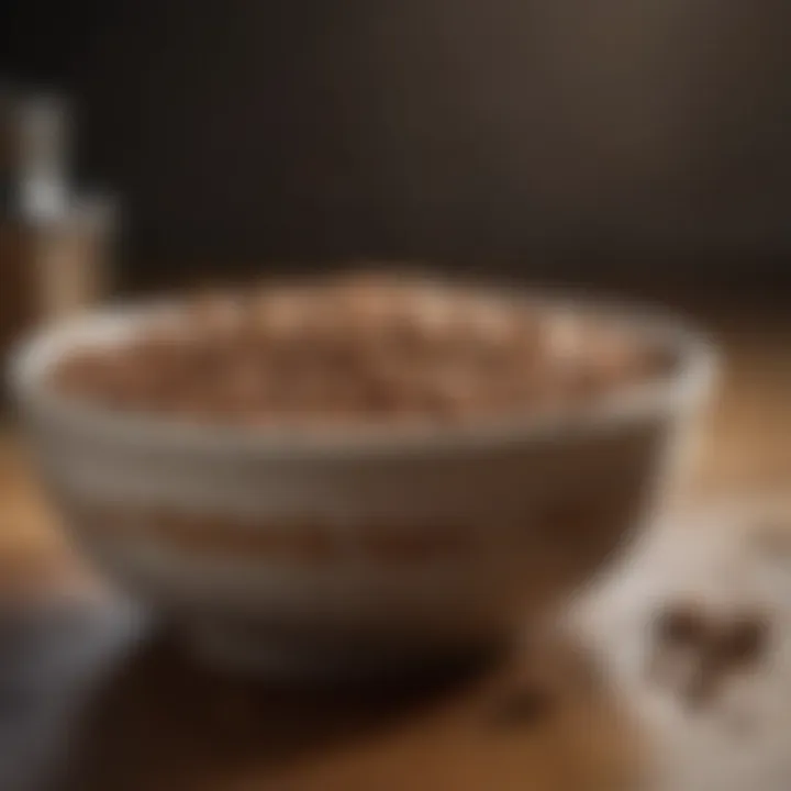 A close-up view of a bowl filled with wet dog food, showcasing its rich texture and ingredients.