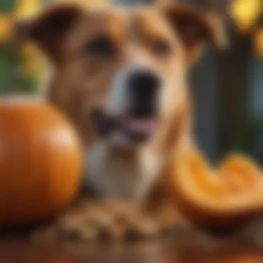 A selection of natural remedies for dogs, including pumpkin and ginger