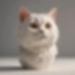 A beautifully crafted cat-shaped urn made from ceramic