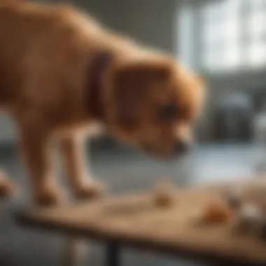 Veterinarian examining a pet