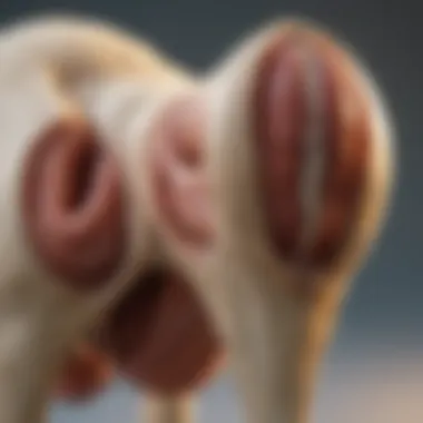 Understanding Canine Hip Anatomy An anatomical diagram of a dog's hip joint