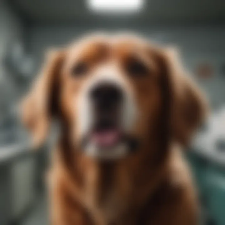 An online search for veterinary clinics on a smartphone.