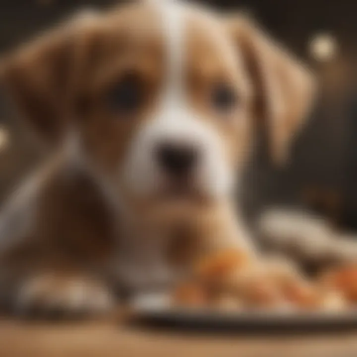 Healthy diet for puppies