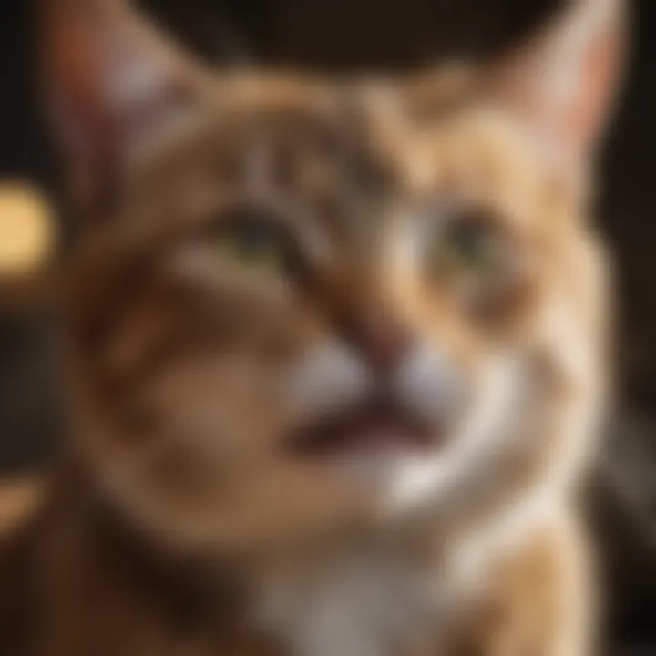 Close-up of a cat showing signs of limping