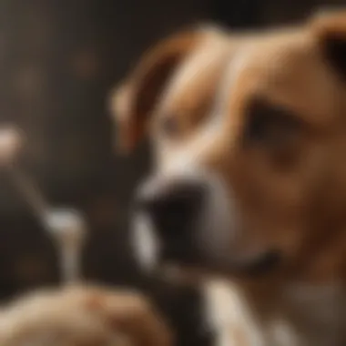 A dog enjoying a maintenance ear cleaning routine.