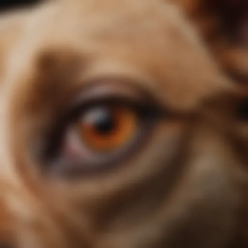 A close-up of a dog's ear showing redness and irritation