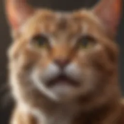 A cat showing signs of respiratory distress