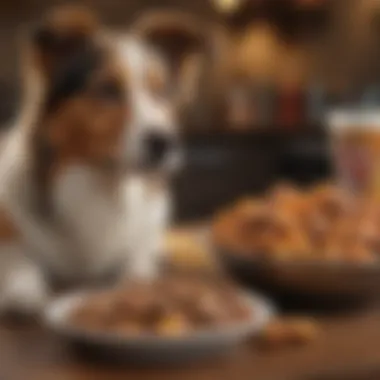 A variety of dog-friendly foods