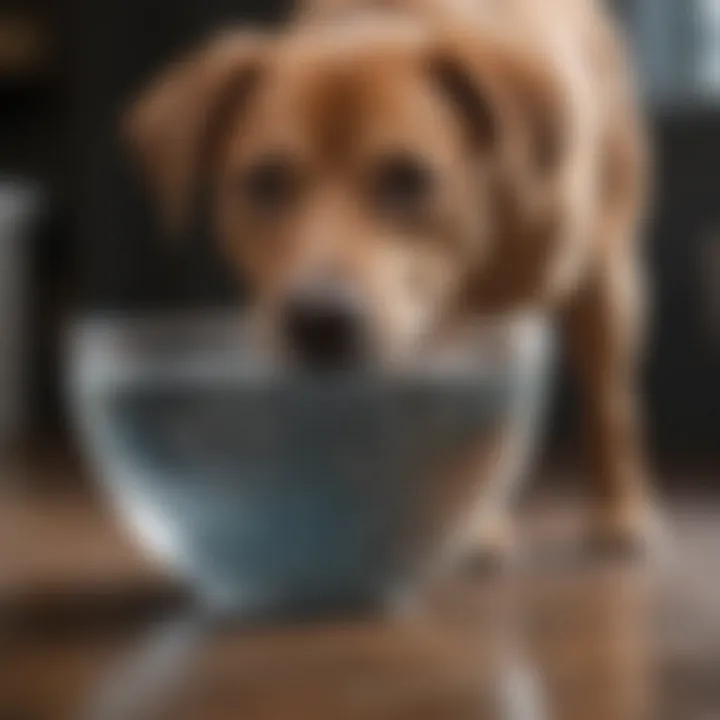 Clean water bowl for pet hydration