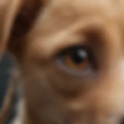 Close-up of a puppy's ear showing signs of irritation