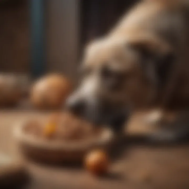 Visual representation of common causes of bowel blockage in pets