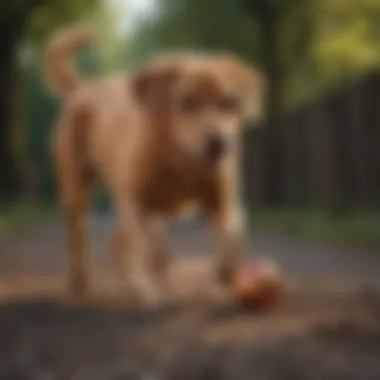 A dog engaging in gentle exercise to support joint mobility.