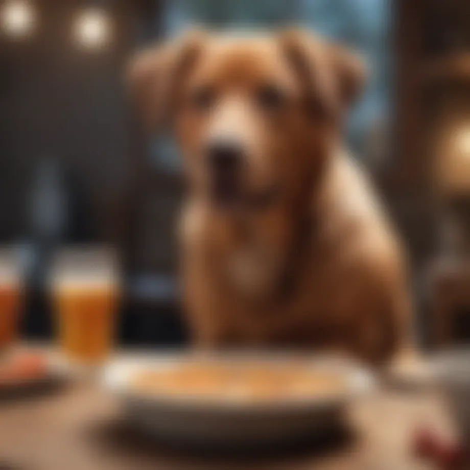 A healthy meal for dogs rich in nutrients