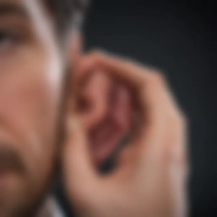 Veterinarian examining a pet's ear for infection