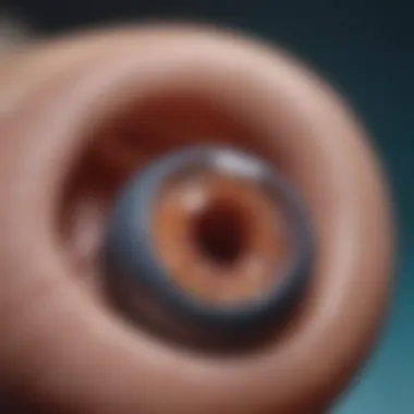 Close-up of a pet undergoing a veterinary examination for bladder stones.