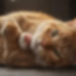 Cat with swelling on its leg