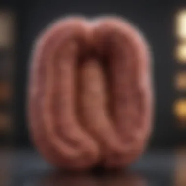 Visual representation of a blocked intestine in a pet