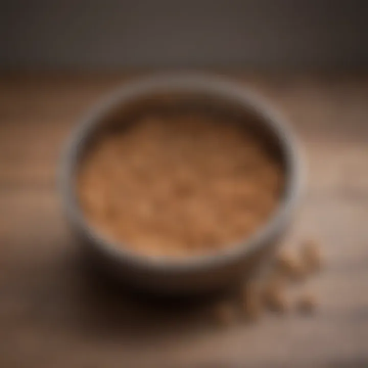 Dog bowl with uneaten food indicating lack of appetite