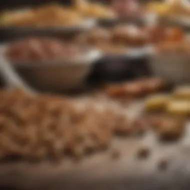 Impact of Diet on Pet Digestive Health A close-up of pet food ingredients