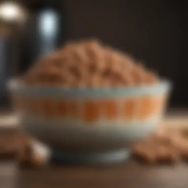 Nutritious Puppy Food and Its Impact on Digestion A close-up of nutritious puppy food in a bowl, highlighting dietary factors.