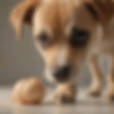 A veterinarian examining a puppy