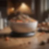A healthy pet food bowl filled with various ingredients.