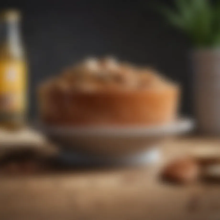 A close-up of a pet's food bowl featuring various high-quality ingredients.