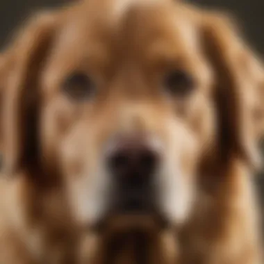 Golden Retriever experiencing digestive discomfort