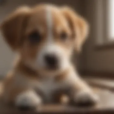 Understanding Puppy Distress A playful puppy with a concerned expression