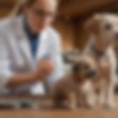 Veterinary Insight on Digestive Health Veterinarian examining a puppy