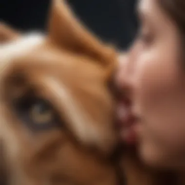 Veterinarian examining a dog's ear