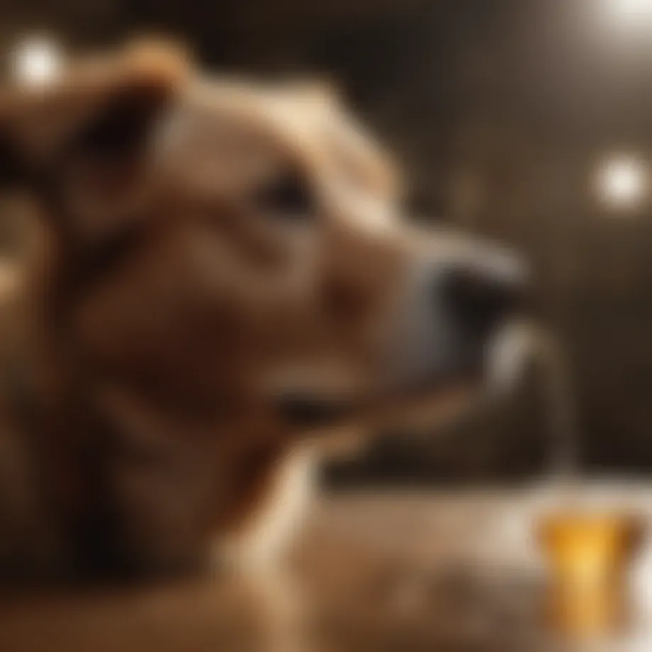 Dog experiencing gastrointestinal distress