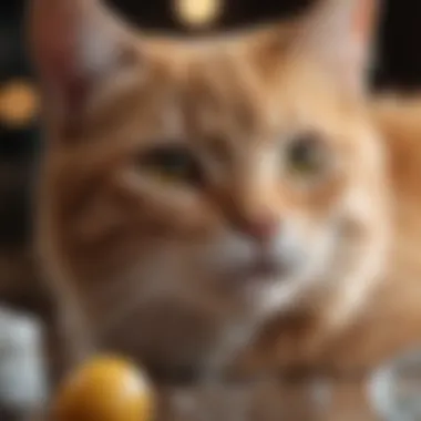 Infographic showing factors that contribute to the formation of urinary crystals in cats.