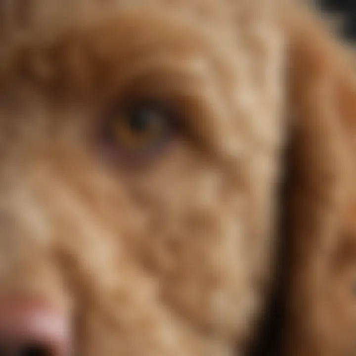 Anatomy of a Goldendoodle's ear showcasing the inner structure