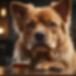 A pet experiencing liquid diarrhea