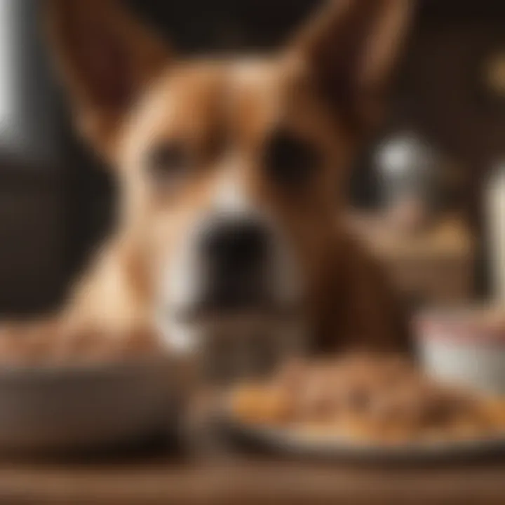 A selection of dog-friendly food options for sensitive stomachs.