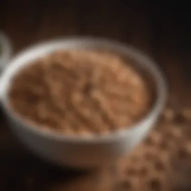 A close-up of a bowl filled with bland dog food