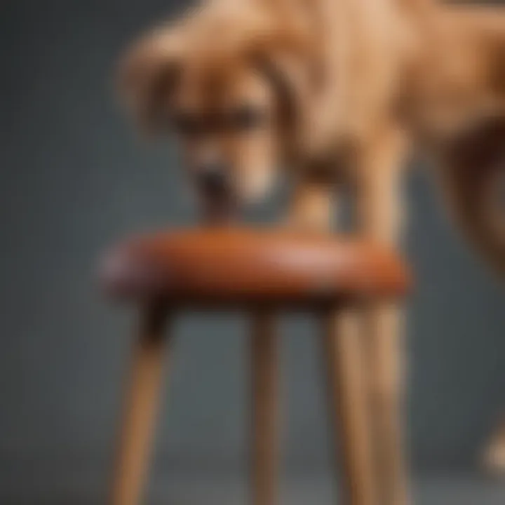 A close-up of dog stool, displaying varying consistency indicative of digestive issues.