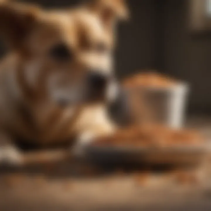 A selection of dog food options, representing dietary choices that affect stool consistency.