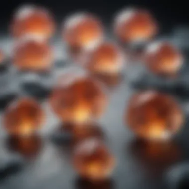 Different types of urinary crystals displayed for education