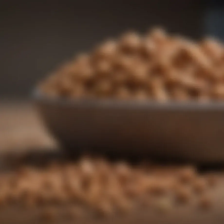 Close-up of dog food highlighting potential dietary intolerances