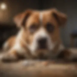 Illustration showing a distressed pet indicating discomfort