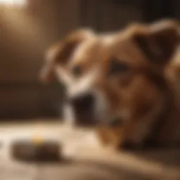 Dog experiencing digestive discomfort
