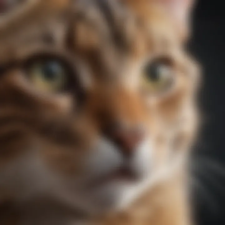 Illustration of potential health issues leading to rapid breathing in cats.