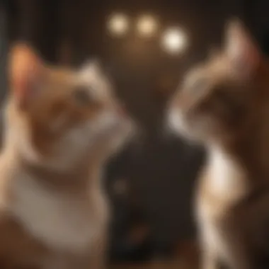 Pet owner observing a cat's unusual breathing behavior at home.