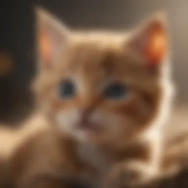 Promoting Respiratory Health in Kittens A healthy kitten with clear breathing in a serene environment