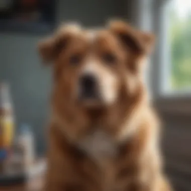Emotional Stressors Affecting Pets Pet exhibiting signs of stress in a home environment