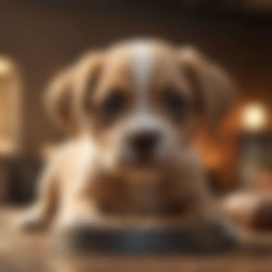 Puppy experiencing digestive discomfort